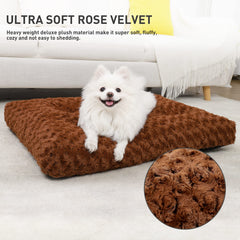 KSIIA lit chien velours rose doux: douceur et chaleur enveloppante pour votre compagnon.