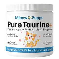 Miaow Supps Taurine Chat : poudre taurine pour soutenir le cœur et la vitalité.