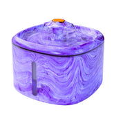 Ksuefao fontaine-chat violet, design élégant qui s'intègre au salon et stimule l'hydratation.