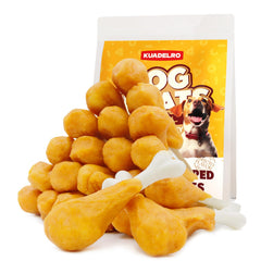 KUADELRO os calcium enveloppé poulet pour l'hygiène dentaire des chiens.