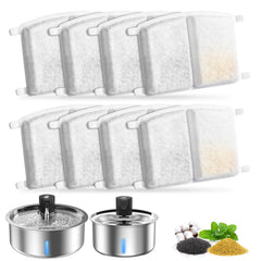 Kulobby fontaine-eau-chiens-8l-acier-inox: hydratation durable pour chiens.