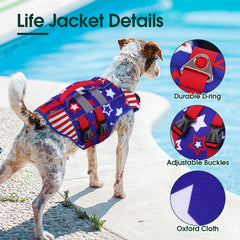 Kuoser XXL gilet de vie chien avec bandes réfléchissantes visibles.