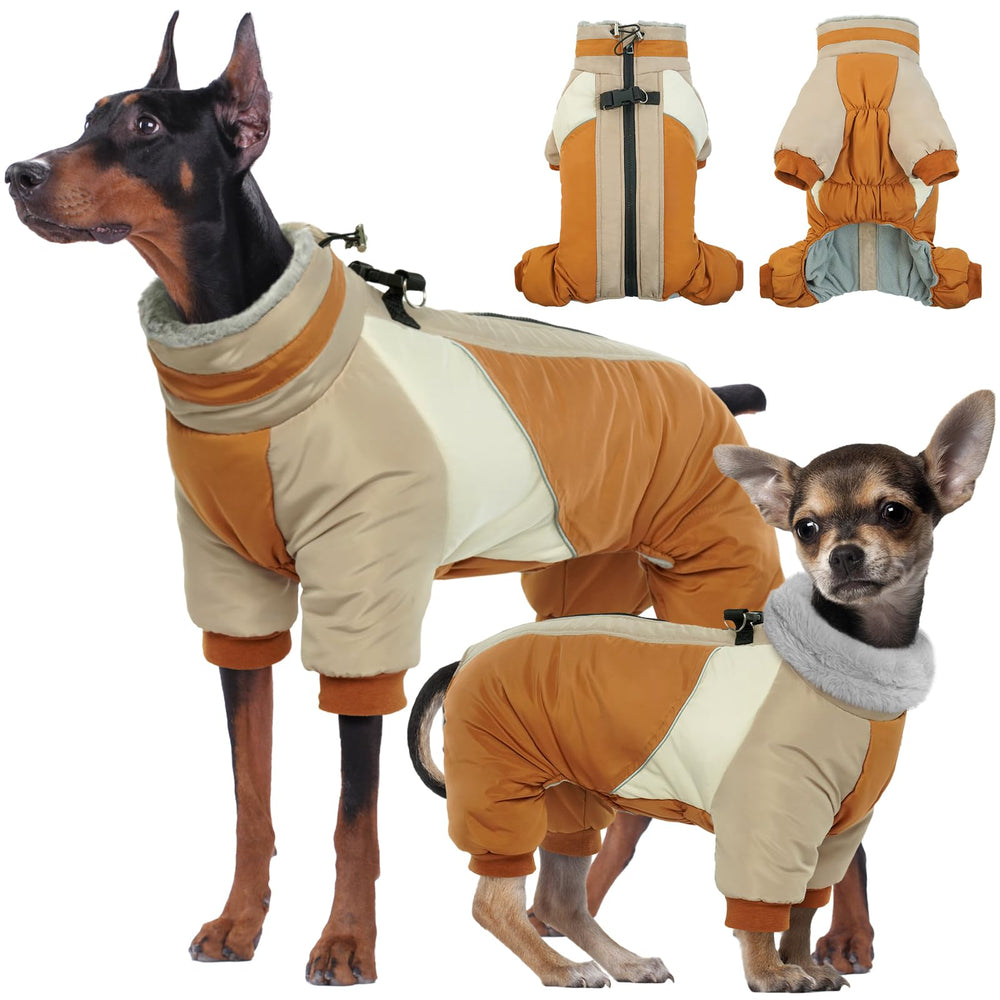 Le manteau Kuoser pour chien corps complet offre chaleur lors des balades hivernales.