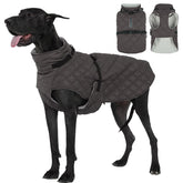 Kuoser manteau chien avec doublure polaire, confort thermique pour sorties hivernales.