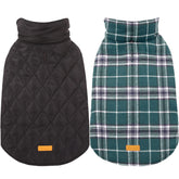Kuoser manteau chien imperméable vert – vue de face, protection contre la pluie