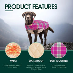 Kuoser manteau chien réversible et réglable pour varier le style et l’ajustement.
