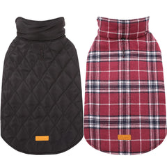 Manteau Kuoser imperméable pour chien, vue frontale, protection contre la pluie.