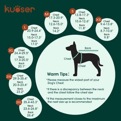 Manteau Kuoser imperméable pour chien avec motif plaid, vue arrière.
