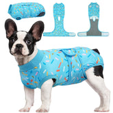 Combinaison Kuoser protège les plaies du chien après chirurgie.