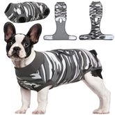 Kuoser combinaison de récupération ventrale chien-chat protège les plaies et évite le léchage.