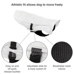 Kurgo Halifax Rain Shell, doublure en maille respirante pour le confort lors des sorties.
