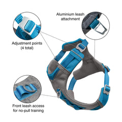 Kurgo Journey Air: plastron rembourré pour plus de confort en randonnée.