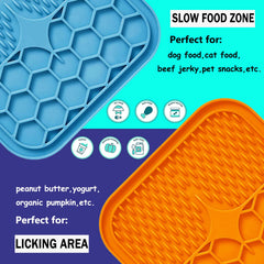Kwispel tapis de léchage fixé pendant le bain pour calmer l’animal.