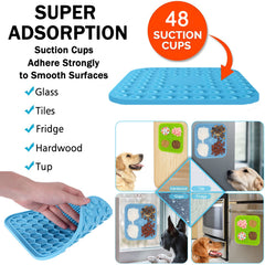 Kwispel tapis léchage textures variées pour stimuler le chien.