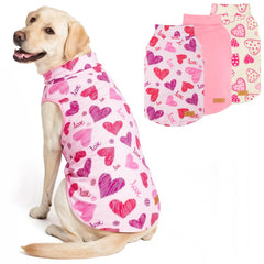 KYEESE pull valentin ensemble 3 pièces, habillage festif pour chien.