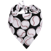 Bandana chien KZHAREEN réversible avec motif baseball, confortable et respirant