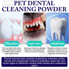KZUO Poudre Dentaire chien probiotiques pour une meilleure hygiène buccale.