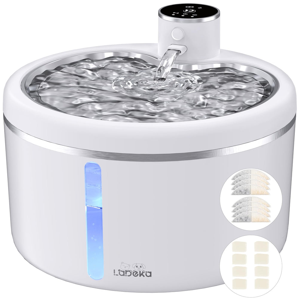 LABEKA fontaine eau chat sans-fil pour hydratation pratique.