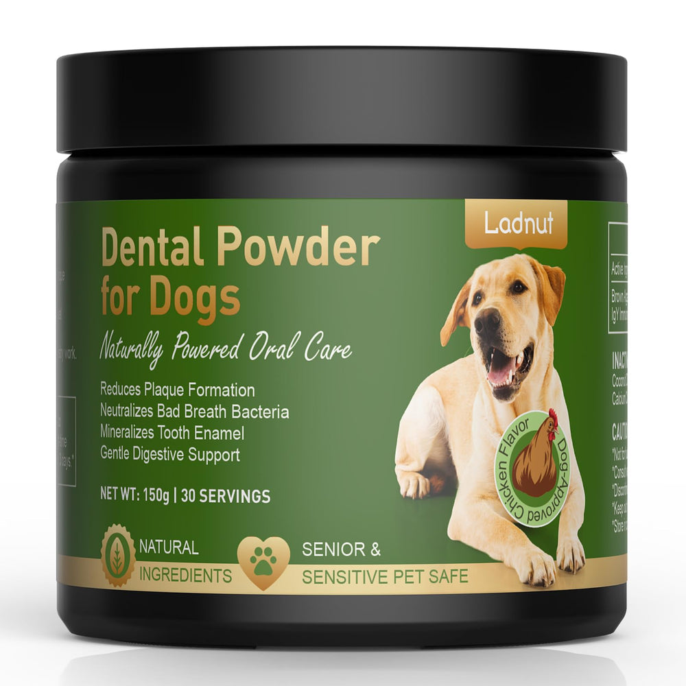Ladnut poudre dentaire chien emballage clair et pratique pour routine sans brosse