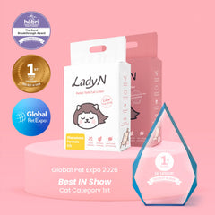 Lady N Litière Chat Attract ToFu Petits Pellets – granulés fins pour une distribution homogène