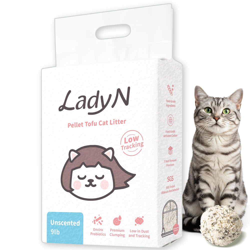 Lady N Pellet Tofu Chat — mottes rapides facilitant le nettoyage du bac