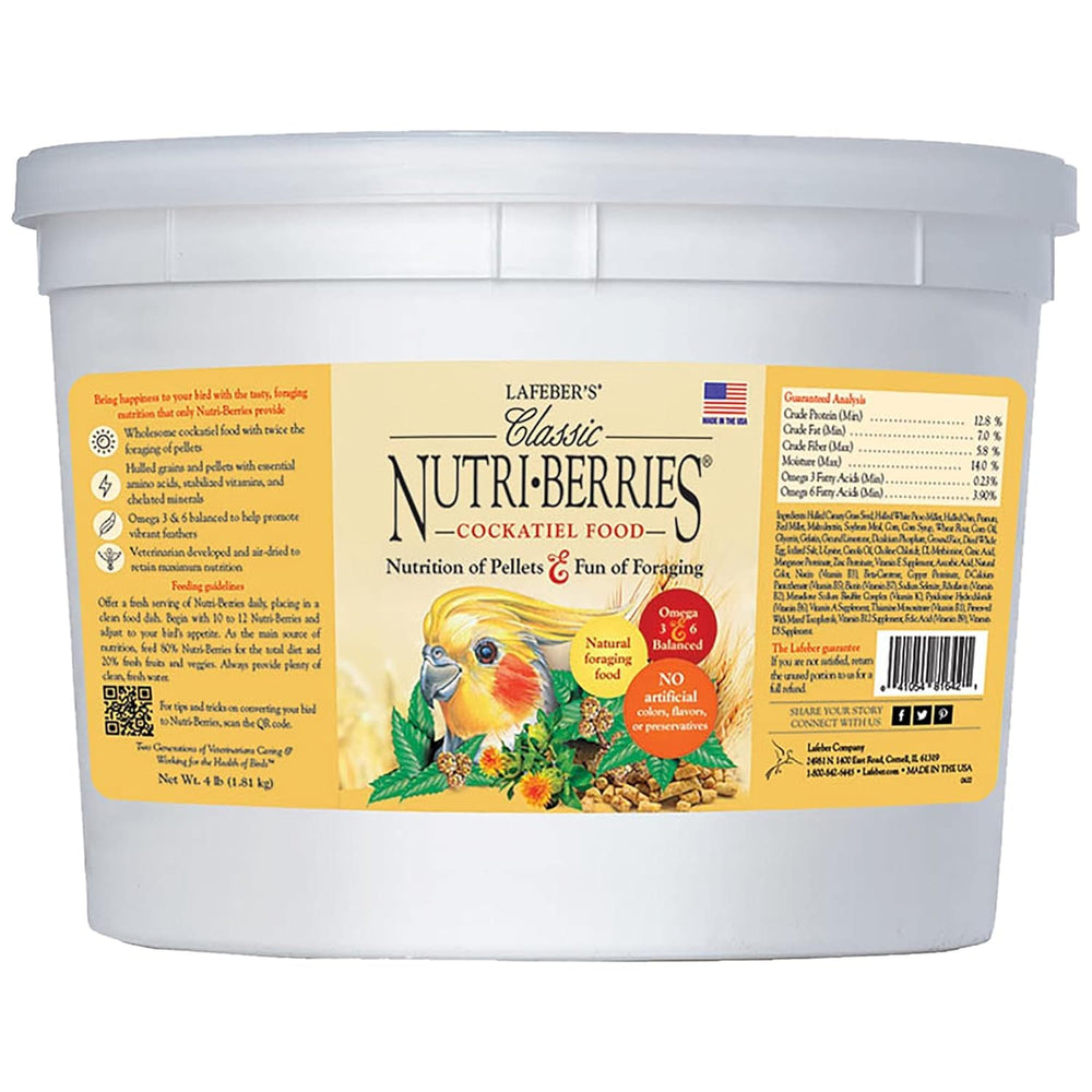 Emballage LAFEBER'S Nutri-Berries, conservation pratique et hygiénique pour le produit