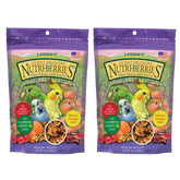 Emballage visible de LAFEBER'S Sunny Orchard Nutri-Berries, aliment premium pour petits oiseaux.