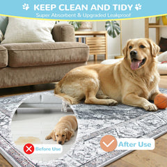 Tapis Lahome Pipi Chien avec nid-dabeille pour absorption renforcée