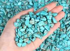 Laidanla: cristaux turquoise polis pour aquarium et décoration