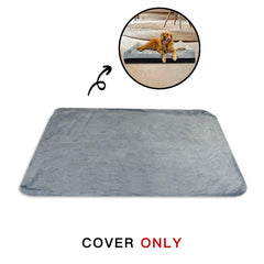 Housse amovible Laifug pour lit chien gris ardoise, lavage facile