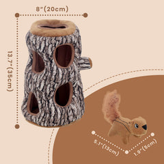 Jouet Laifug pour chien avec écureuil caché, jeu interactif