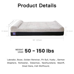 Liner imperméable durable Laifug protège le matelas du chien contre les éclaboussures.