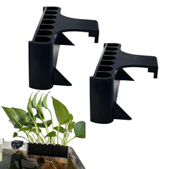 Laikadi porte-plante aquatique haut avec 7 trous, favorise croissance et circulation.