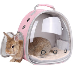LAIRIES sac animal portable avec ventilation efficace pour le confort des trajets.