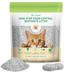 LALAHOME Litière Bentonite agglomérante forte pour un nettoyage rapide.