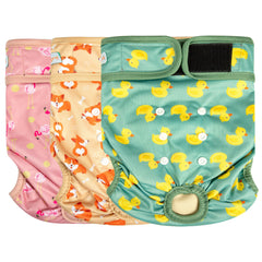 Langsprit design flamant-canard pour chien féminin; confort sans fuites pendant l’utilisation.