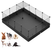 LangXUN barrière de jeu pour petits animaux avec tapis étanche protège le sol.