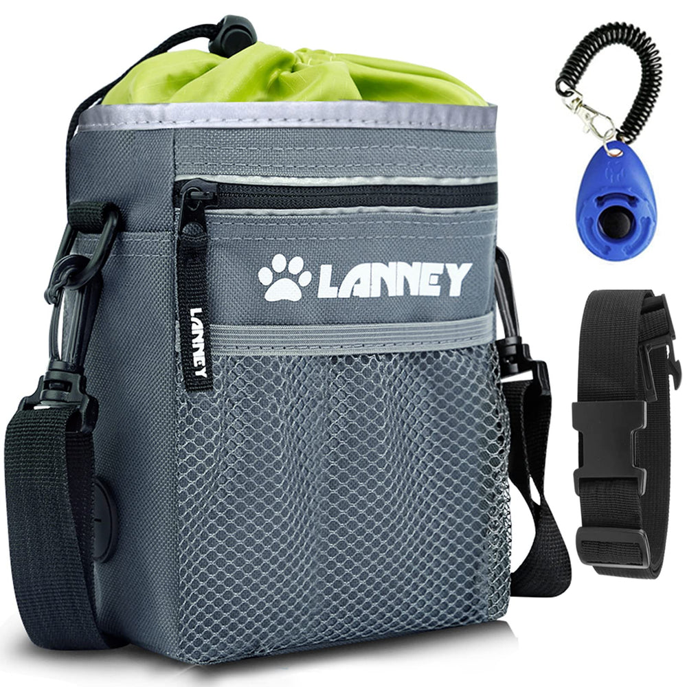 LANNEY sac croquettes chien ouverture large facilite l'accès rapide pendant l'entraînement
