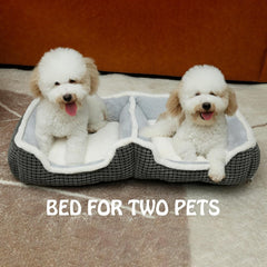 Laojin Balhen – lit conjoints pour deux chats, proximité rassurante.
