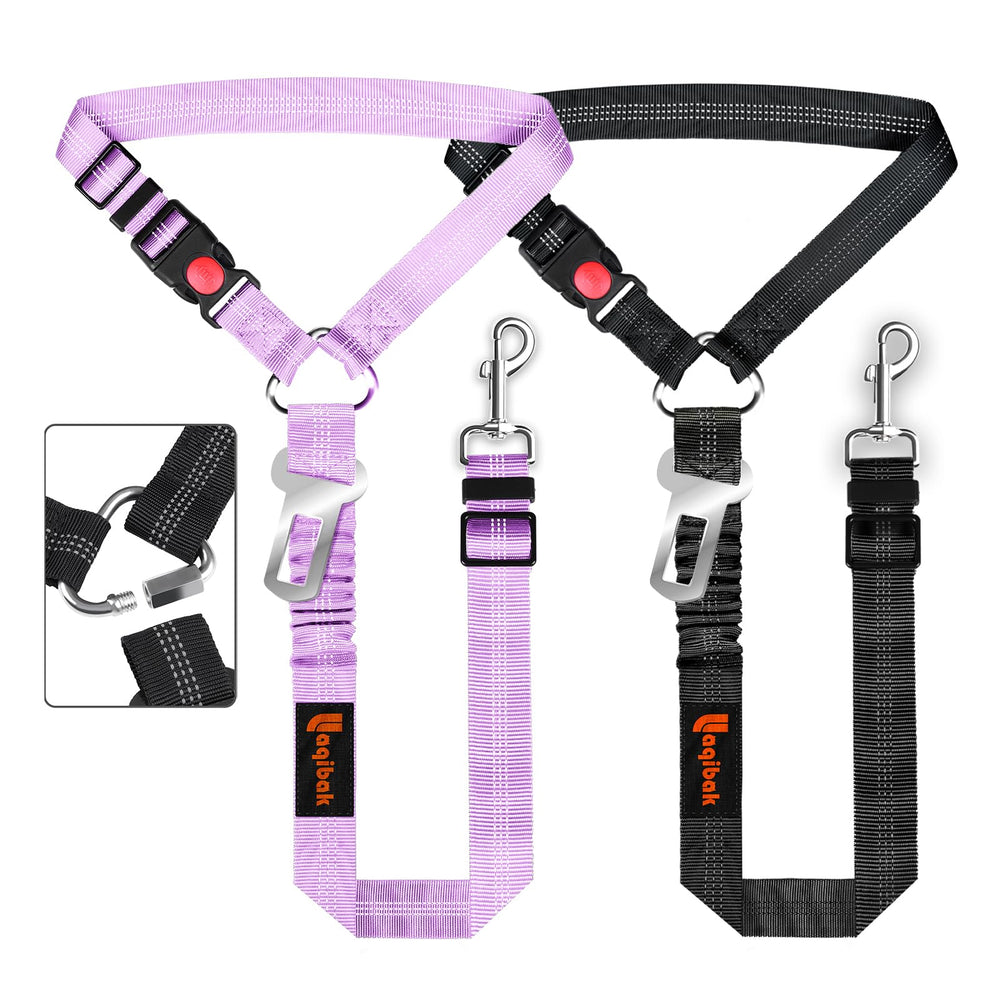 Laqibak harnais-ceinture chien pour voiture, sécurité accrue pendant le trajet.