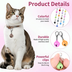 Larrel cloche pour collier chat gris, visibilité discrète et durable.
