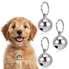 Cloche Larrel en cuivre pour collier chien et chat, ensemble pratique de trois pièces.