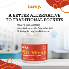 Larry etapes-utilisation-pilules-chien montre comment transformer le rituel.
