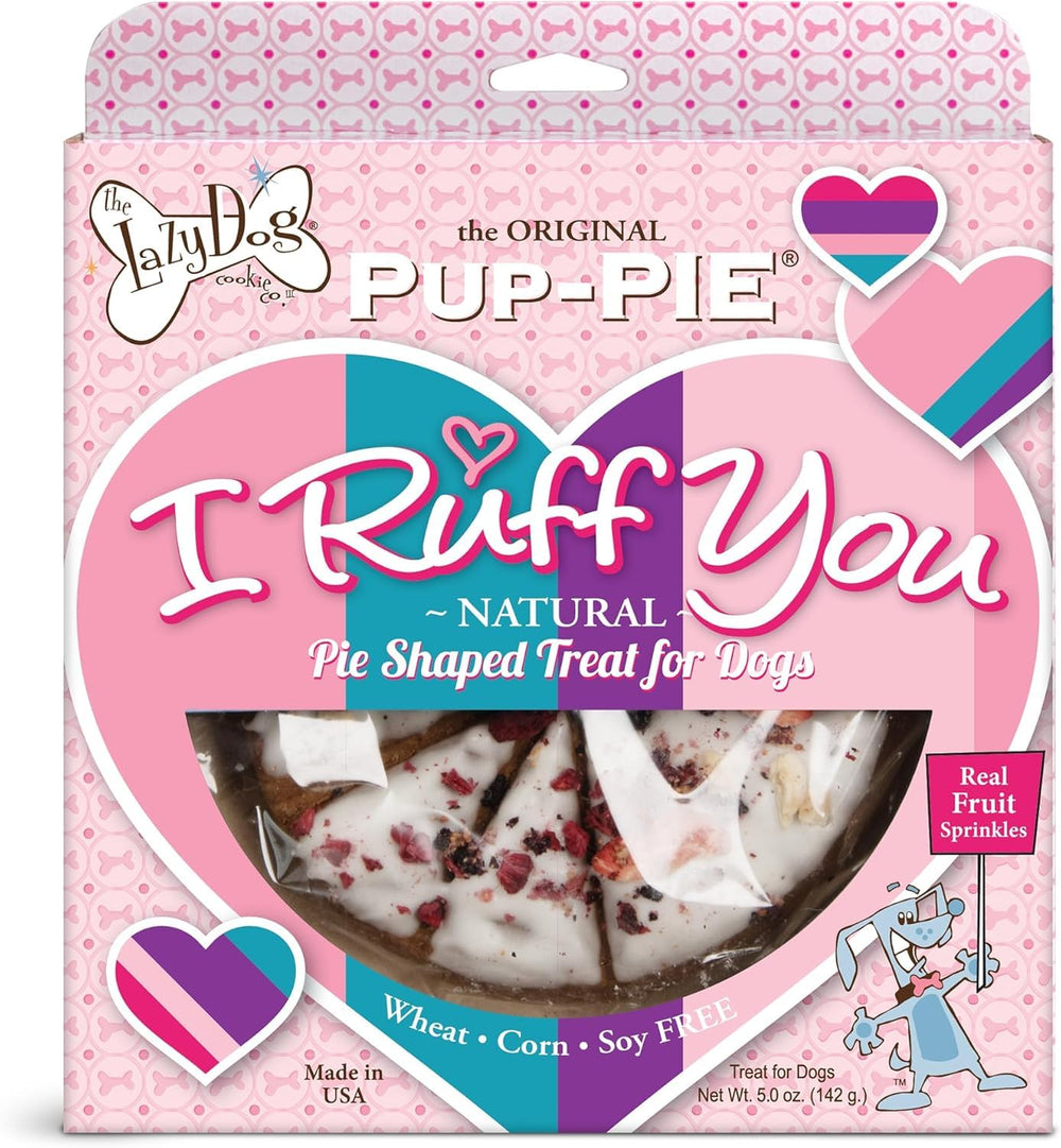 Pup-Pie The Lazy Dog Cookie Co. 6 pouces, idéal pour l'anniversaire du chien.