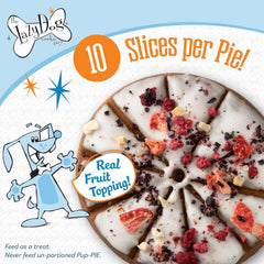 Pup-Pie The Lazy Dog Cookie Co. tranches en 10 biscuits, parfait pour partager.