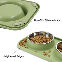 L.D.Dog bols en acier inox amovibles pour un nettoyage facile