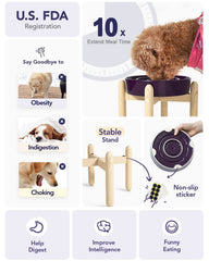 Le Tauci base antiglisse pour bol chien, évite les glissades et les éclaboussures.