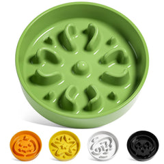 Bol LE TAUCI en ceramique ralentisseur ideal pour petit chien couleur vert clover.