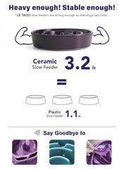 Le Tauci bol lent en céramique rose, compatible micro-ondes pour réchauffer légèrement les repas.