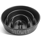 LE TAUCI PET bol slow-feeder ceramique puzzle ralentit l'alimentation pour une digestion plus douce